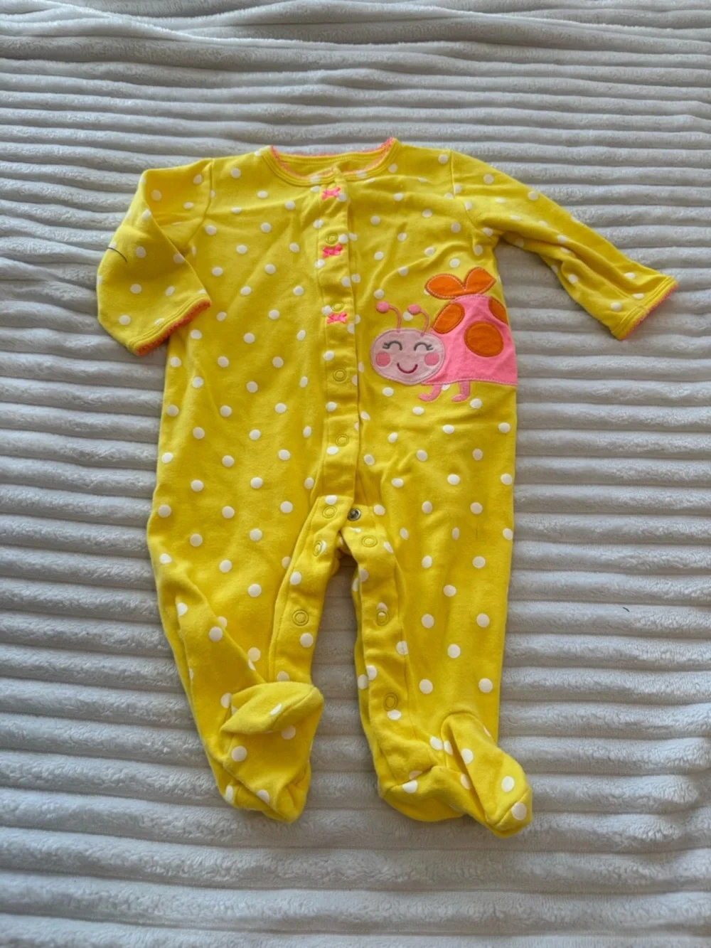 Carter's Footed One-Piece Sleeper Bundle- Pink, Green, Yellow, Gray